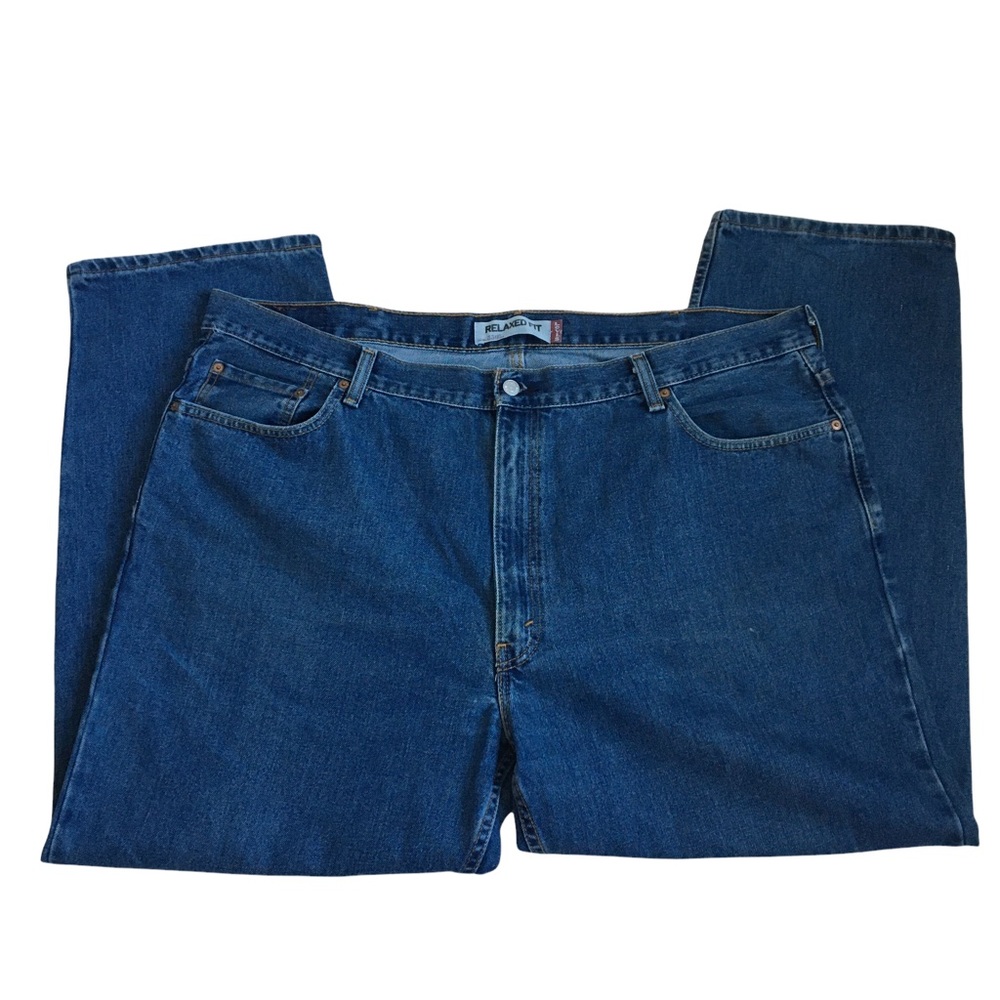 Levi’s 550 Relaxed Fit Medium Wash Blue Denim Jeans 46X30 - Picture 15 of 17